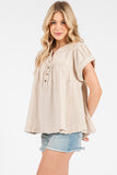 Short Sleeve Babydoll Top