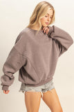Crew Neck Oversized Sweatshirt
