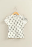 Polka Dot Short Sleeve Top