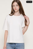 Curvy Oversized Soft Scuba Knit Top