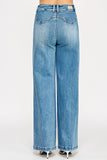 Double Pocket Wide Leg Jeans