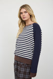 Striped Raglan Sleeve Sweater