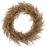 22" Soft Pe Sedum Wreath Pk