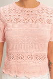Textured Pointelle Top