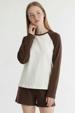 Retro Contrast Heavy Basic Raglan T Shirt