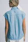 Collared Tencel Top