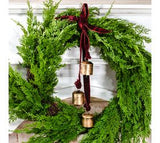 Burnt Gold Maroon Velvet Bell Hanger