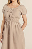 Gingham Midi Dress