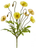 Poppy Bush, Yellow - 15"
