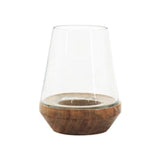 Small Candle Holder with  Hurricane Glass