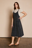 Washed Knit Overall Dress
