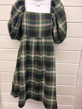 Square Neck Smocked Mini Dress
