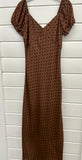 Polka Dot Print Midi Dress