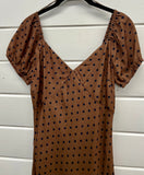 Polka Dot Print Midi Dress