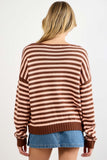 Striped V-Neck Sweater
