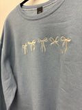 Embroidered Mini Bow Sweatshirt