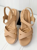 Wedge Sandal With Buckle And Backstrap