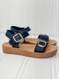 Single Strap Sandal With Buckle And Backstrap