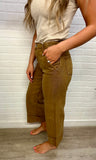 HIGH RISE WIDE LEG WITH CUFFED HEM