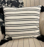 Black & White Striped Pillow