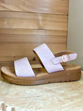 Pink Double Strap Sandals