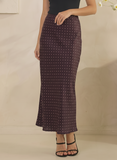 Mini Polka Dot Satin Skirt
