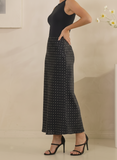 Mini Polka Dot Satin Skirt
