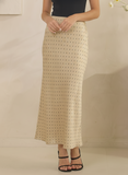 Mini Polka Dot Satin Skirt
