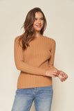 Slim Fit Sweater in Camel