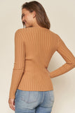 Slim Fit Sweater in Camel