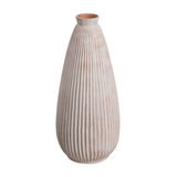 White Wash Tall Vase