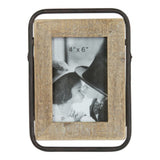 Wood Photo Frame 4X6 Metal Stand