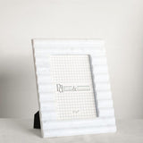 5 X 7 WHITE MARBLE PICTURE FRAME