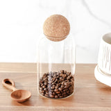 Glass Jar Cork Ball Top