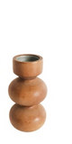 Knob Wood Candle Holder