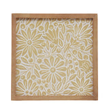 Carved Wall Art - Yellow