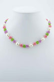 Pearl Flower Seed Beed Necklace