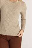 Ditsy Floral Ribbed Top