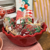 Stoneware Bowl W Scalloped Edge