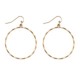 CIRCLE TWISTED WIRE EARRING