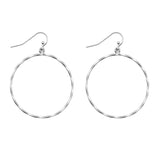 CIRCLE TWISTED WIRE EARRING