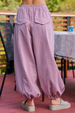 Twill Striped Jogger Pants