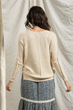 V-Neck Sweater in Natural