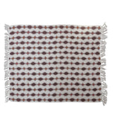 Recycled Cotton Blend Printed Throw w/ Pattern & Fringe