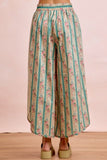 Floral Print Wide Leg Pants