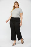 Curvy Wide Leg Cropped Jeans
