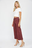 High Rise Wide Leg Crop Jeans