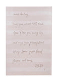 Canvas Striped Wall Décor W Letter White & Black