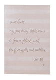 Canvas Striped Wall Décor W Letter White & Black