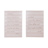 Canvas Striped Wall Décor W Letter White & Black